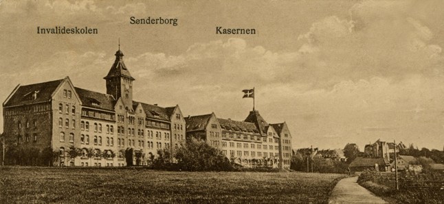 Sønderborg Kaserne.  Mineskole på Sønderborg Kaserne. Sperrschule Sonderburg. Sperrwaffenschule Sonderburg